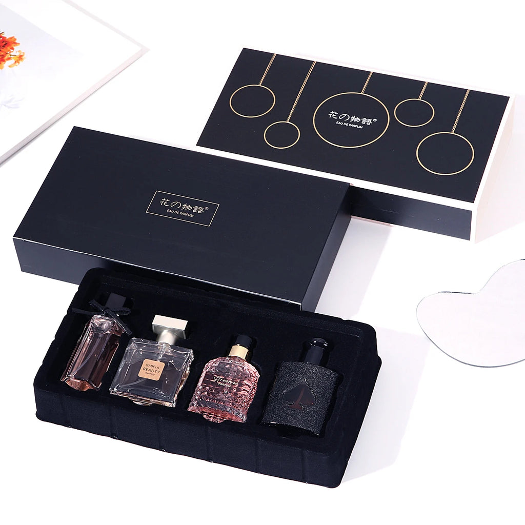 The FloralVerse 4-in-1 Perfume Gift Box: Fresh, Long-Lasting &Delicate Floral Fragrance Collection