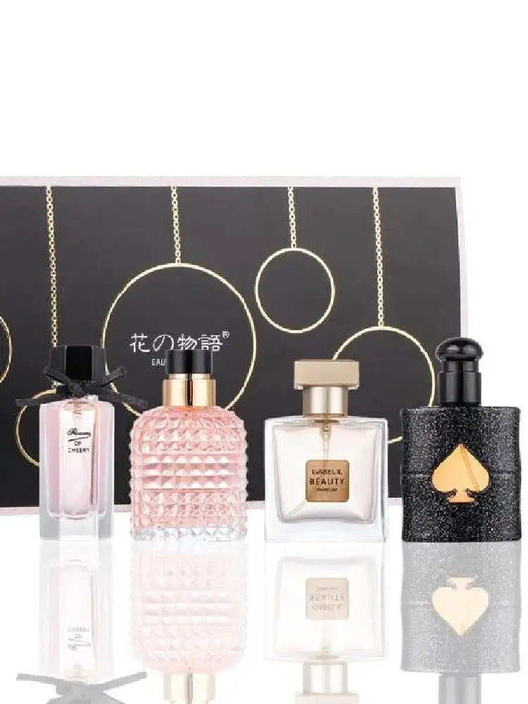 The FloralVerse 4-in-1 Perfume Gift Box: Fresh, Long-Lasting &Delicate Floral Fragrance Collection