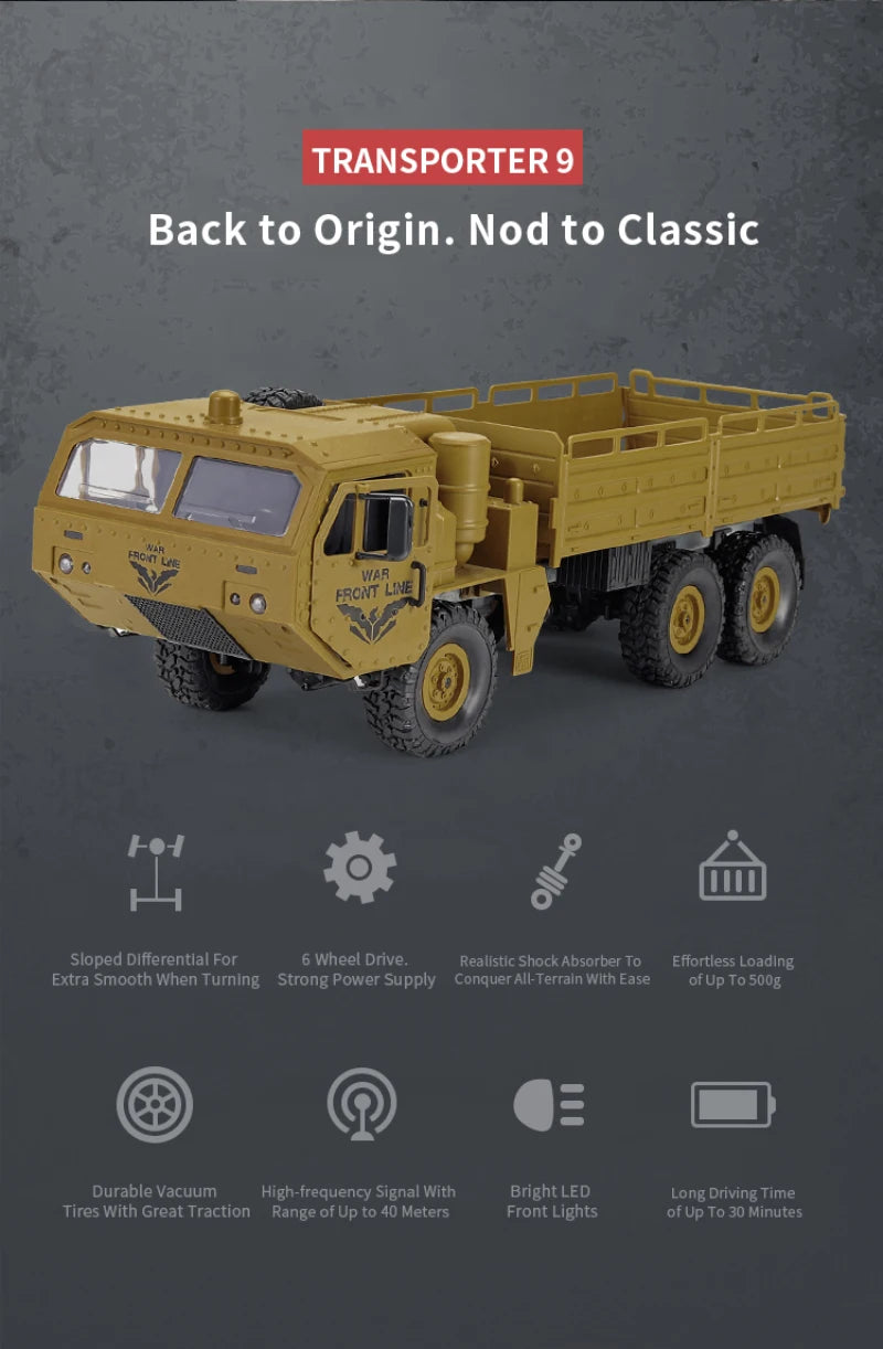 Remote control truck RC 1:26 2.4Ghz radio remote control car 6WD for gifts