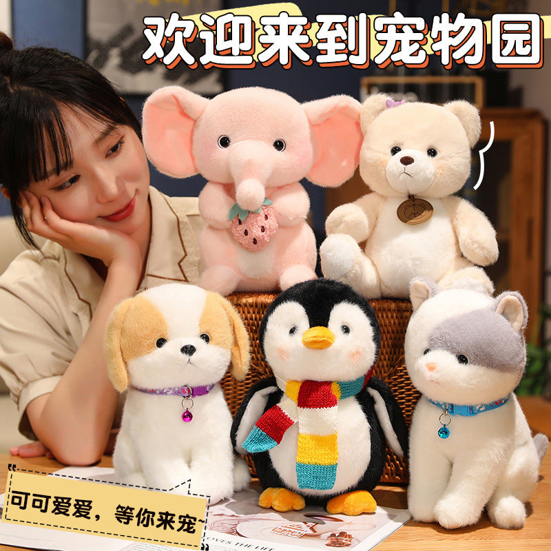 Cute Penguin Plush Teddy Bear Small Doll Machine Toy Living Room.