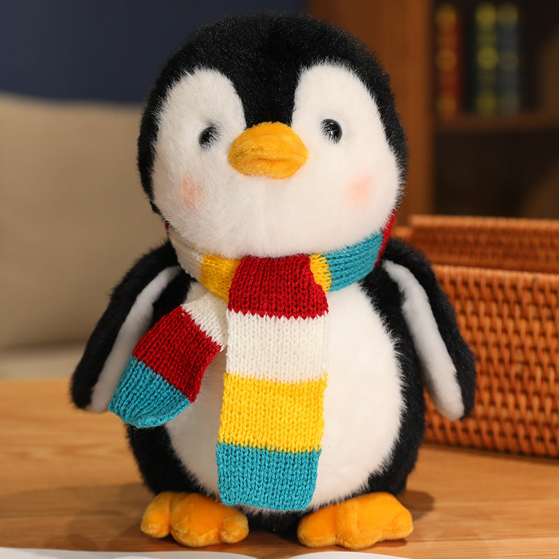 Cute Penguin Plush Teddy Bear Small Doll Machine Toy Living Room.