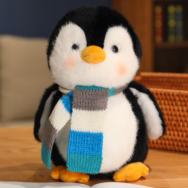 Cute Penguin Plush Teddy Bear Small Doll Machine Toy Living Room.