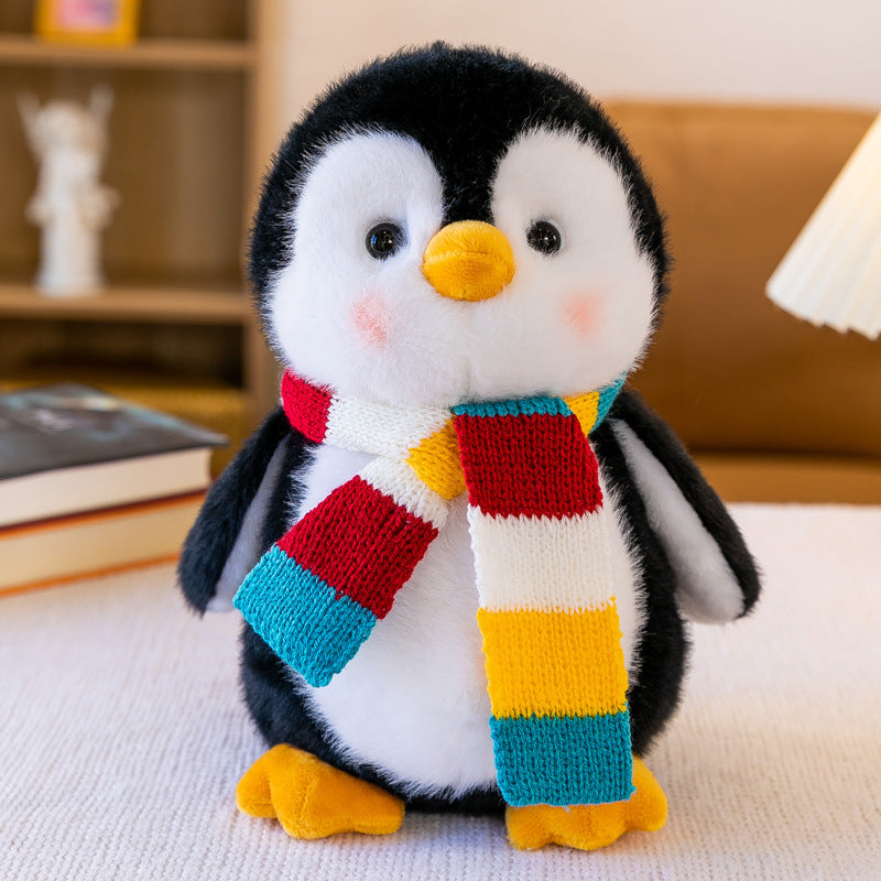 Cute Penguin Plush Teddy Bear Small Doll Machine Toy Living Room.