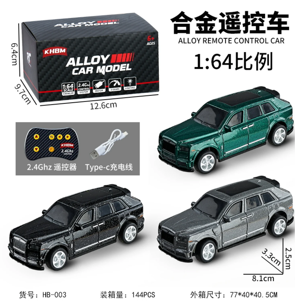 New RC Car MINI Alloy 1/64 Remote Control Car