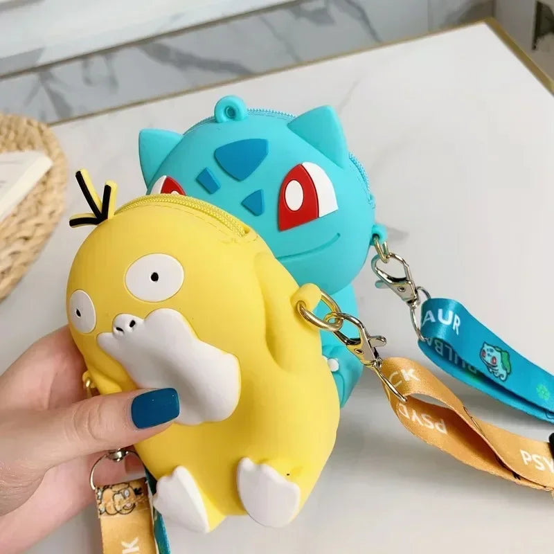 Pokemon Anime Pikachu Lovely Fashion Bag Princess Small Silicone Purse