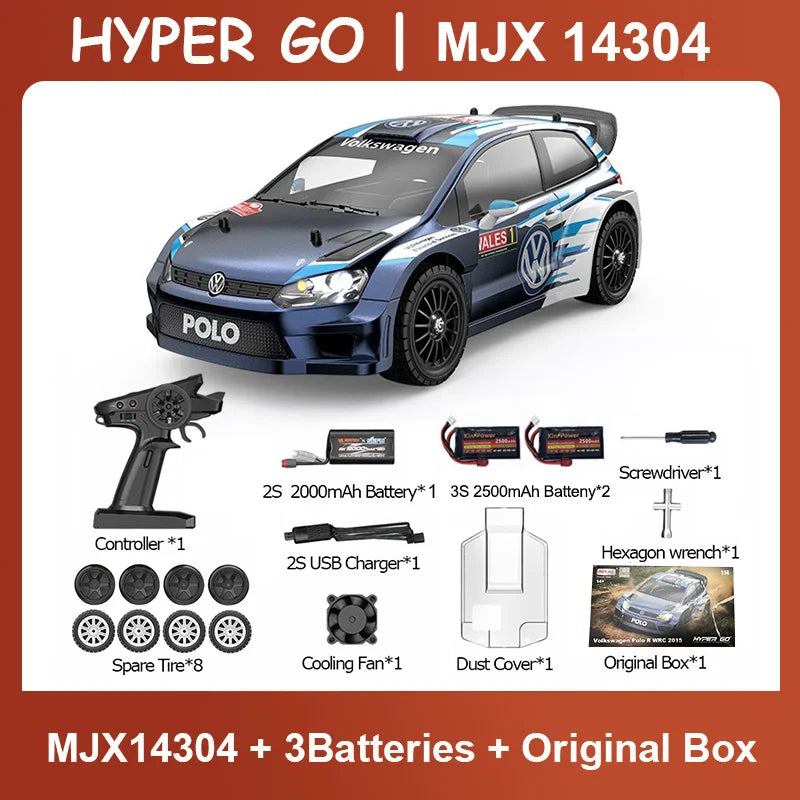 HYPER GO RC MJX 14304 14303 14302 High Speed Drift Car  With Gyroscope