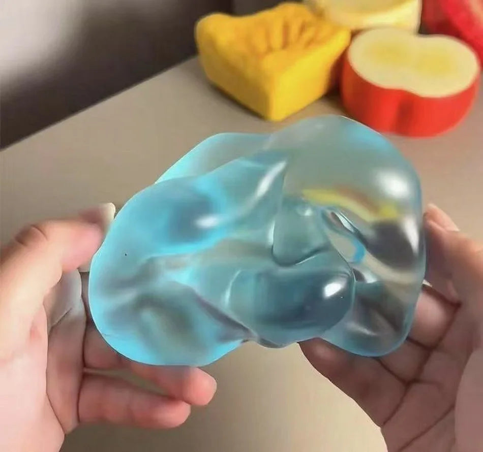 Squishy Green Apple Stress Ball Soft Fidget Sensory Toy for ADHD Autism Slow Rebound Squeeze Toy