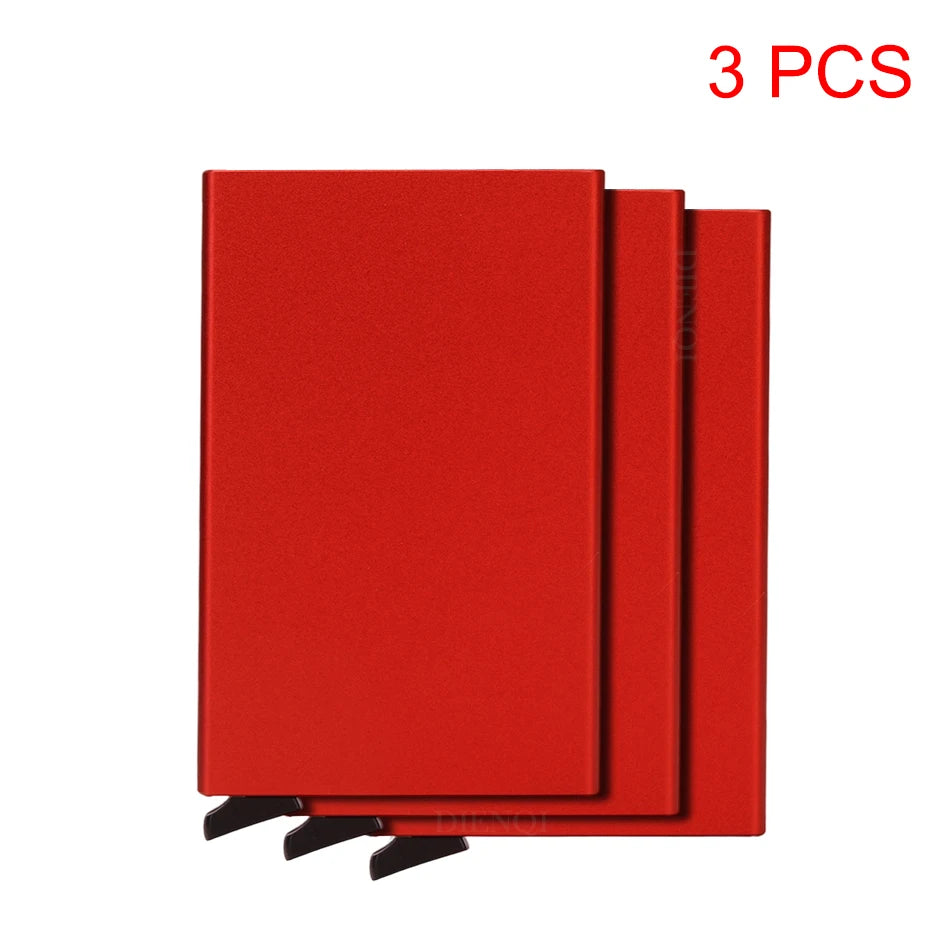 Smart Wallet Card Holder Metal Thin Slim Men Women Wallets