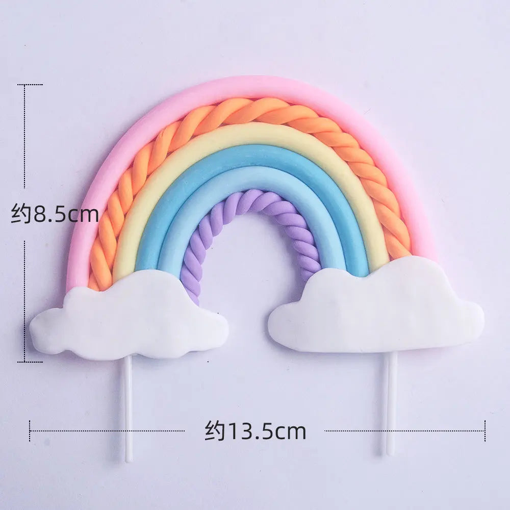 Rainbow Unicorn Cake Decoration Birthday Unicorn Gifts for Children and Kids