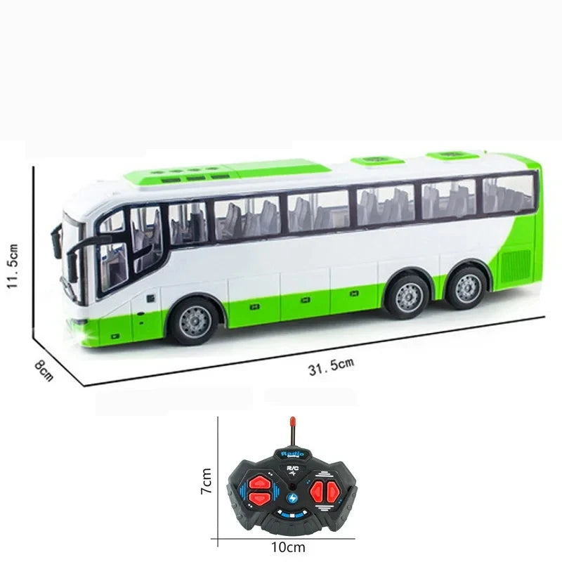 2.4G 4CH RC Tour Bus Electric Car with Lights Remote Control Bus