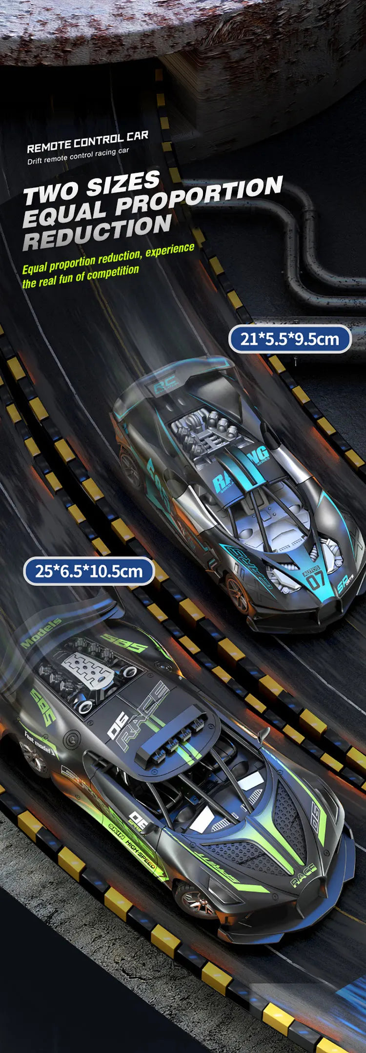 RC Car 4Ch High-Speed Remote Control Drift Racing Car Electric Sportscar