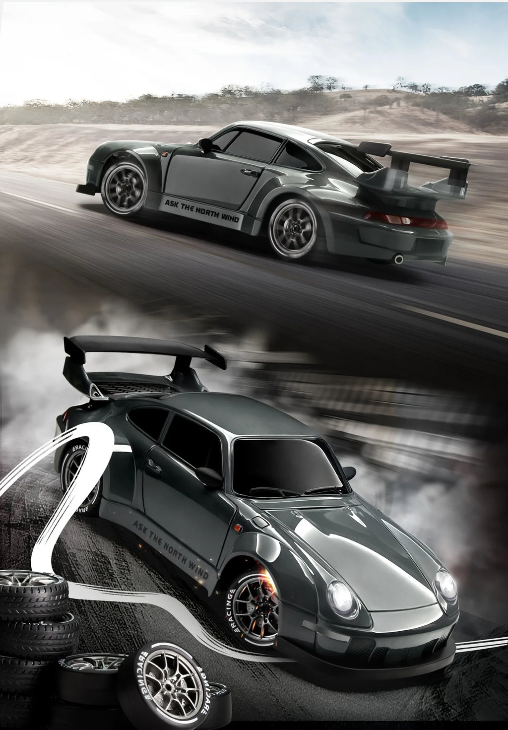 RC Drift Car 1:24 Remote Control Car for Adults 20 KM/H 4WD High Speed RC Cars