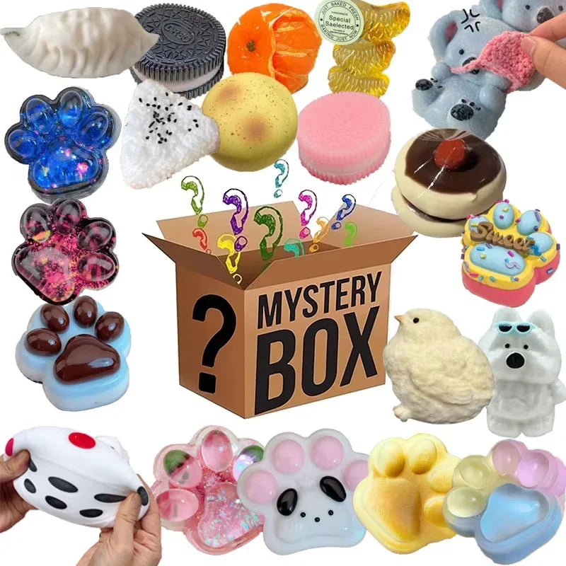 100+ Pieces Assorted Squishy Figures Blind Box Surprise Toys