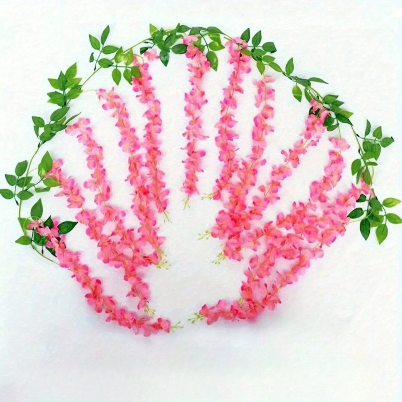 1 set artificial lavender vines, plastic fake flower strings, Garlands