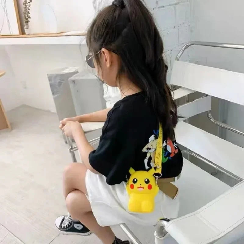 Pokemon Anime Pikachu Lovely Fashion Bag Princess Small Silicone Purse