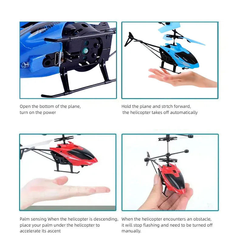 Rechargeable Mini RC Drone Remote Safe Fall-resistant RC Helicopters