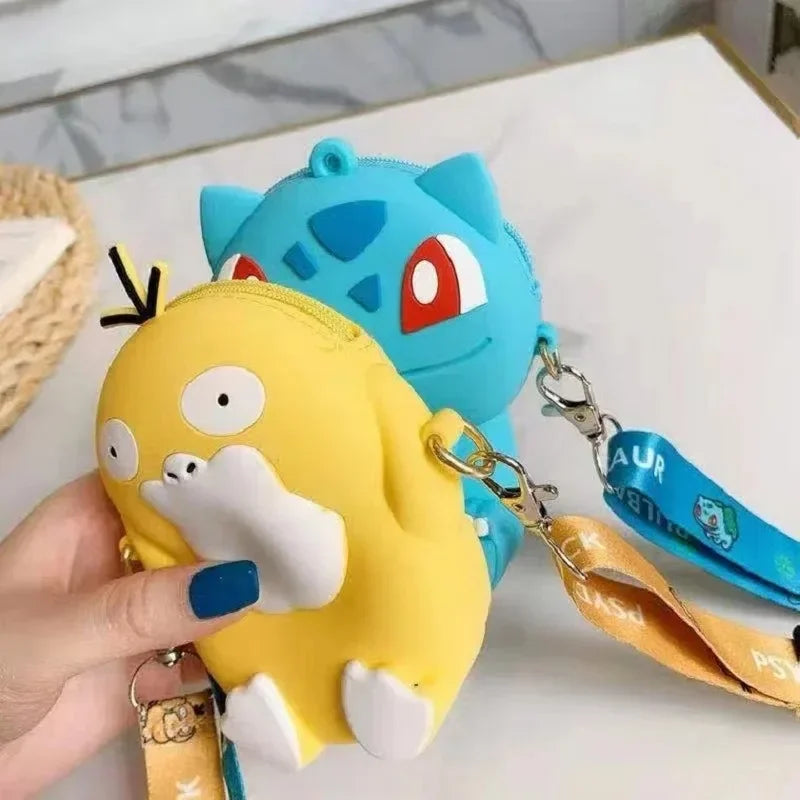 Pokemon Anime Pikachu Lovely Fashion Bag Princess Small Silicone Purse