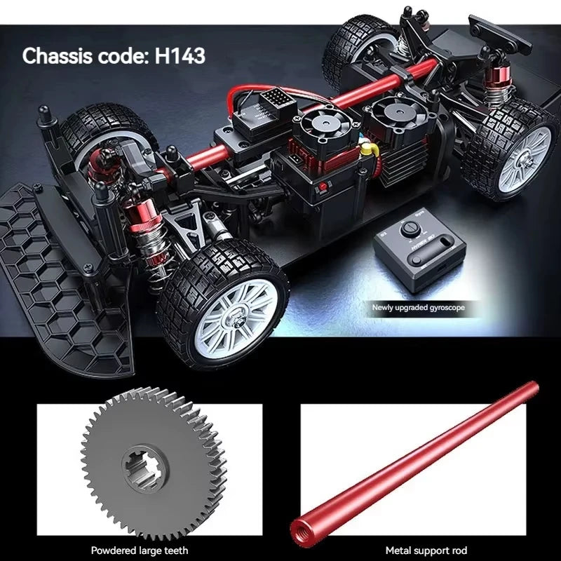 HYPER GO RC MJX 14304 14303 14302 High Speed Drift Car  With Gyroscope