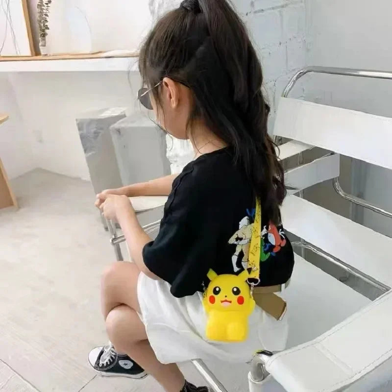 Pokemon Anime Pikachu Lovely Fashion Bag Princess Small Silicone Purse