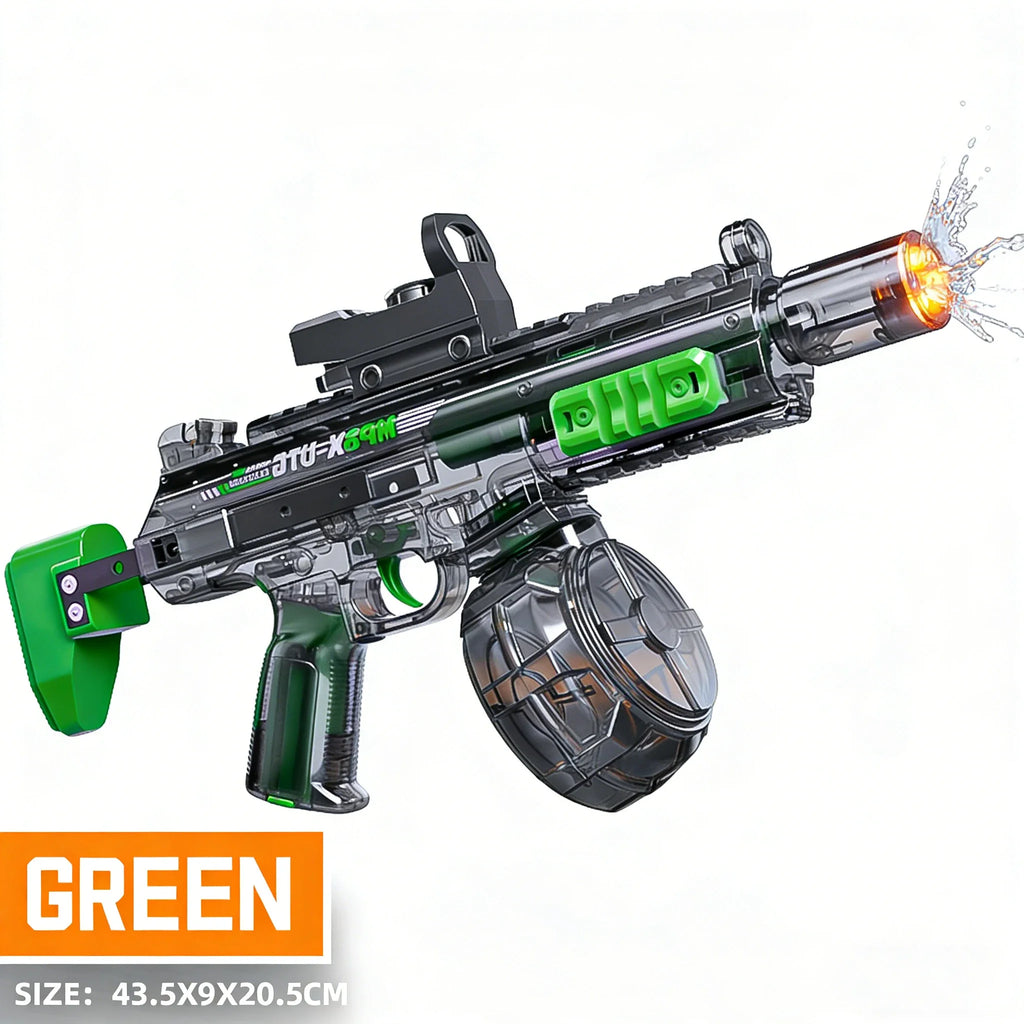 Simulated Firing and Recoil Electric Water Gun Toys Children Automatic Sensor Lights Water Pistol Kids Toy