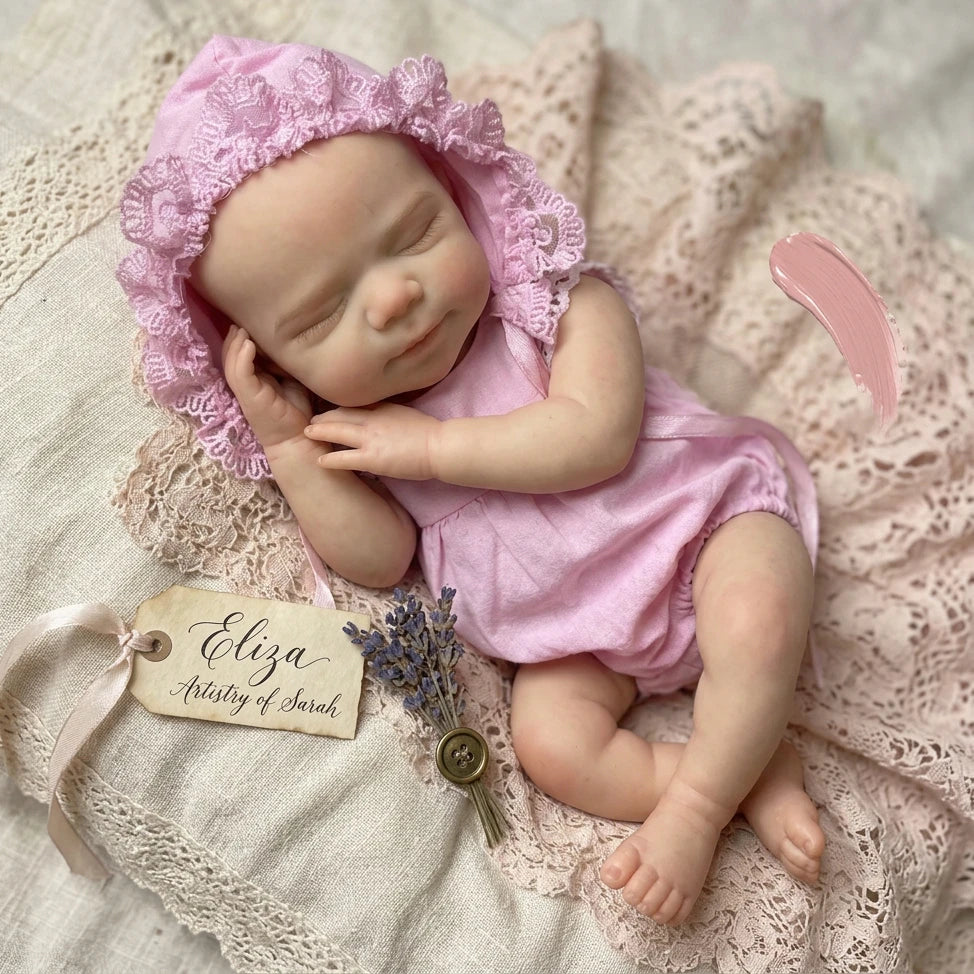 Soft Silicone Girl Newborn Baby Doll | 13 Inch