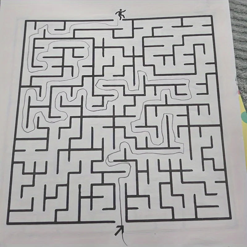 Best 32-Page Children's Maze Game Book for Student Concentration Training | Intelligence Development