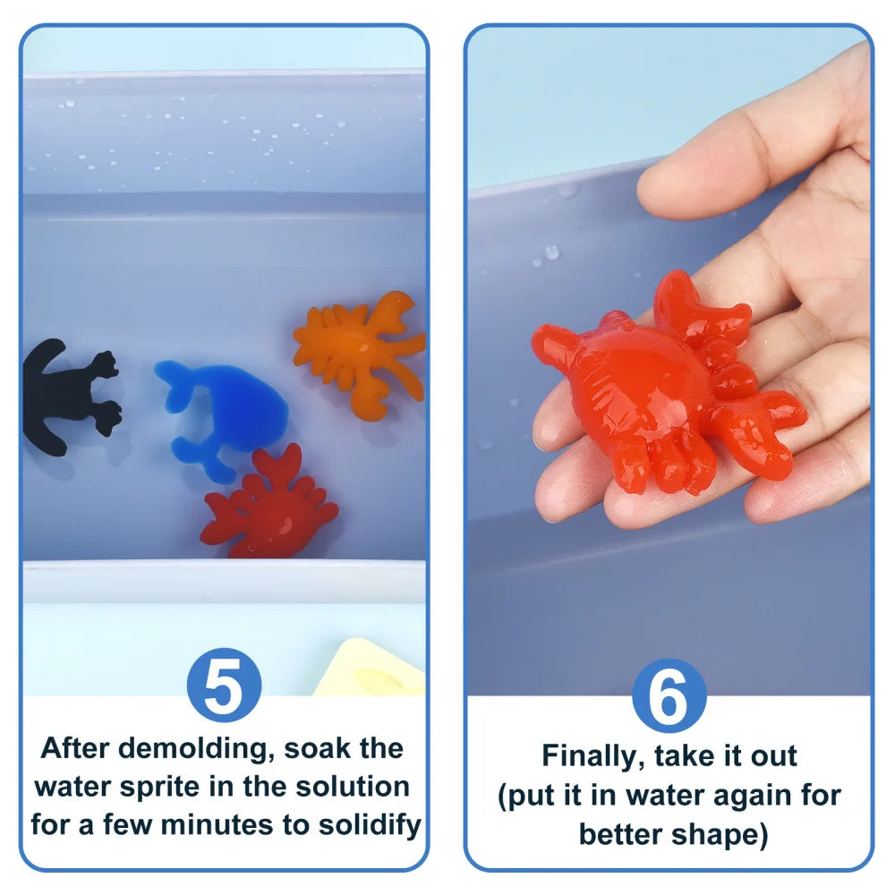 Kids Handmade DIY Craft Painting Stickers Montessori Education Origami Magic Water Elves Kit Set Toys