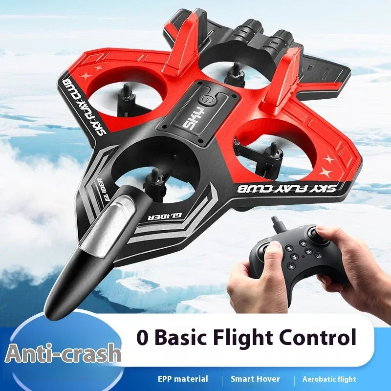 Foam RC Plane with Cool LED Lights | 360° Flip Stunt  2.4G 4CH Remote Control