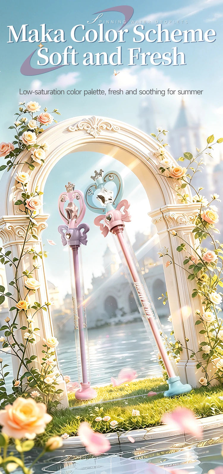 Magic Fairy Wand Water Gun Sparkling Summer Water Play Toy
