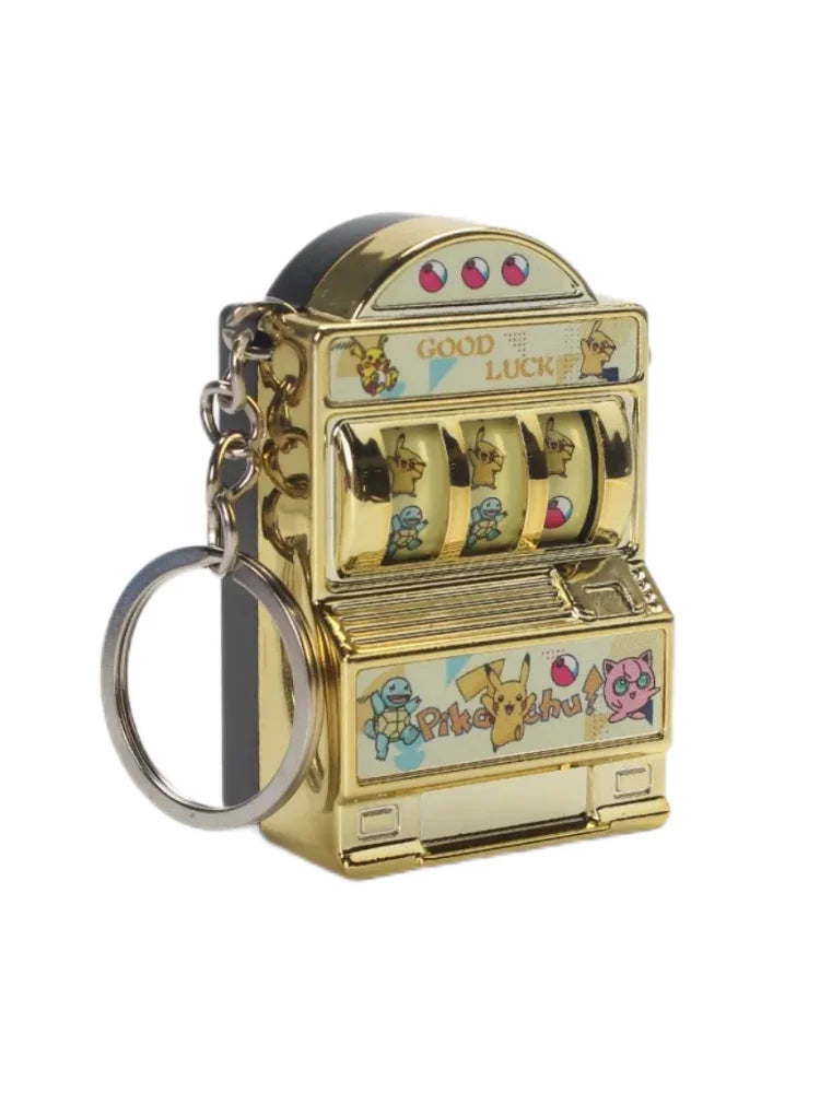 Mini Pokemon Figures Slot Machine keychain