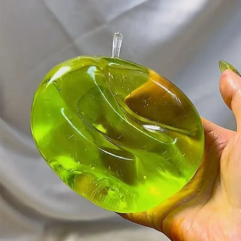 Squishy Green Apple Stress Ball Soft Fidget Sensory Toy for ADHD Autism Slow Rebound Squeeze Toy