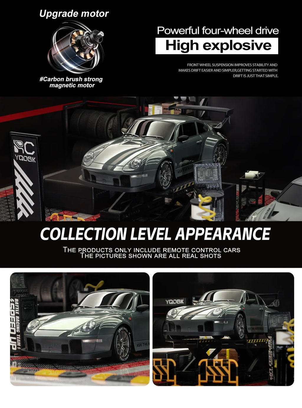 RC Drift Car 1:24 Remote Control Car for Adults 20 KM/H 4WD High Speed RC Cars