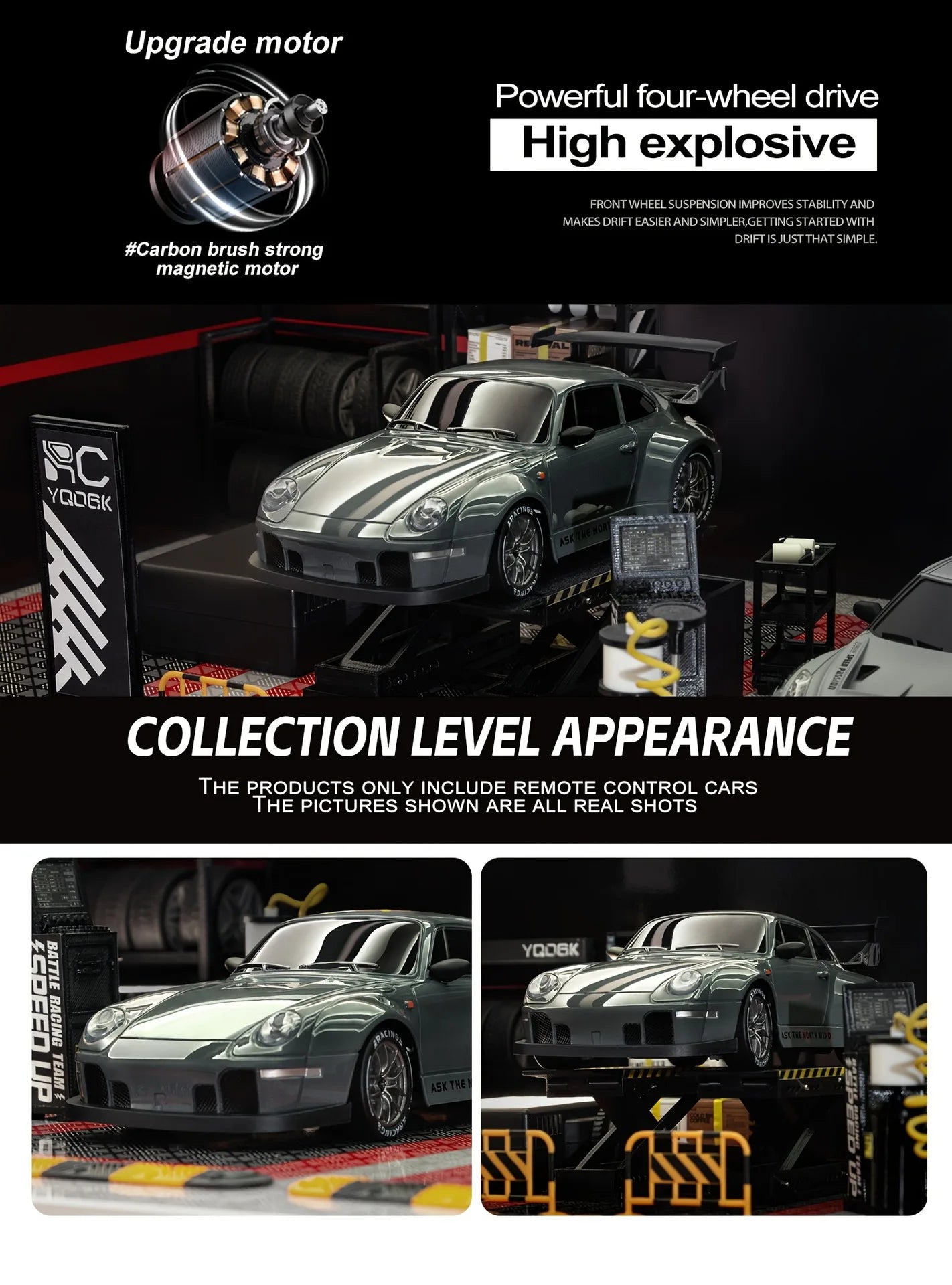 RC Drift Car 1:24 Remote Control Car for Adults 20 KM/H 4WD High Speed RC Cars