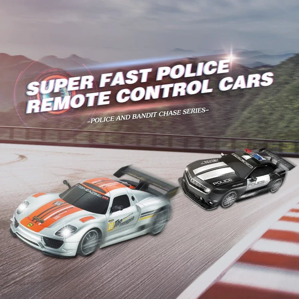1:12 Police RC Car 2.4G Super Fast Remote Control Cars