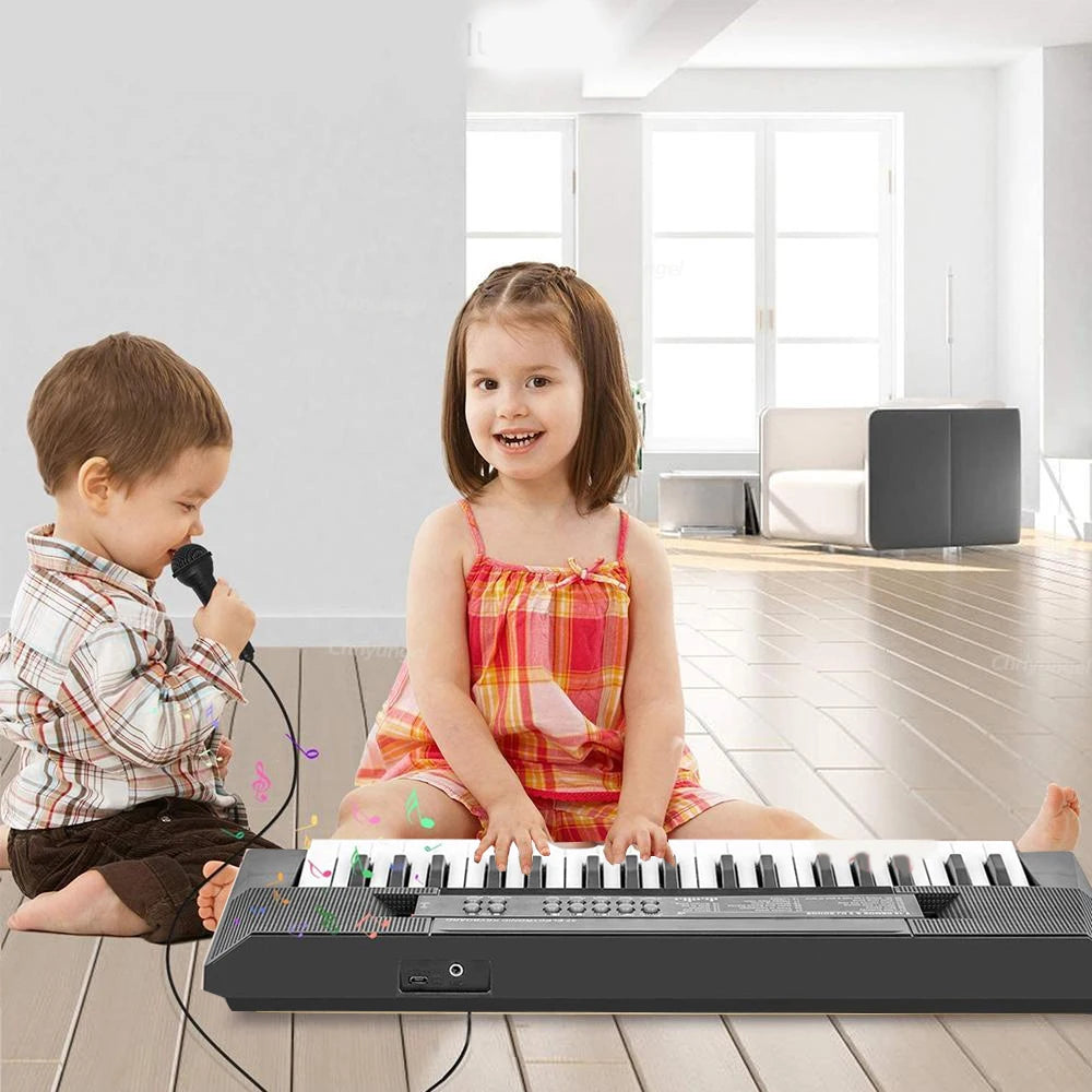 37 Keys Electronic Piano Keyboards with Microphone Rechargeable Education Toys Musical Instrument