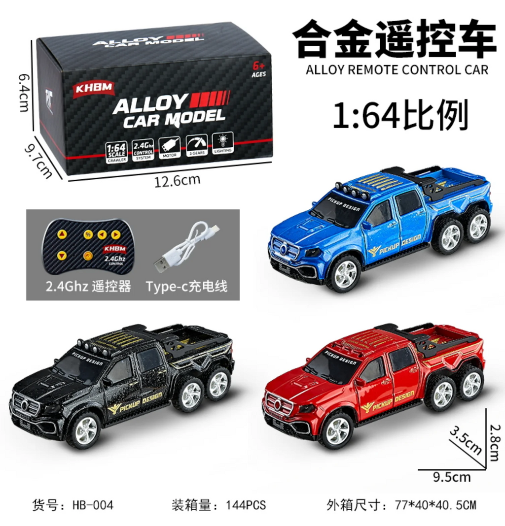 New RC Car MINI Alloy 1/64 Remote Control Car