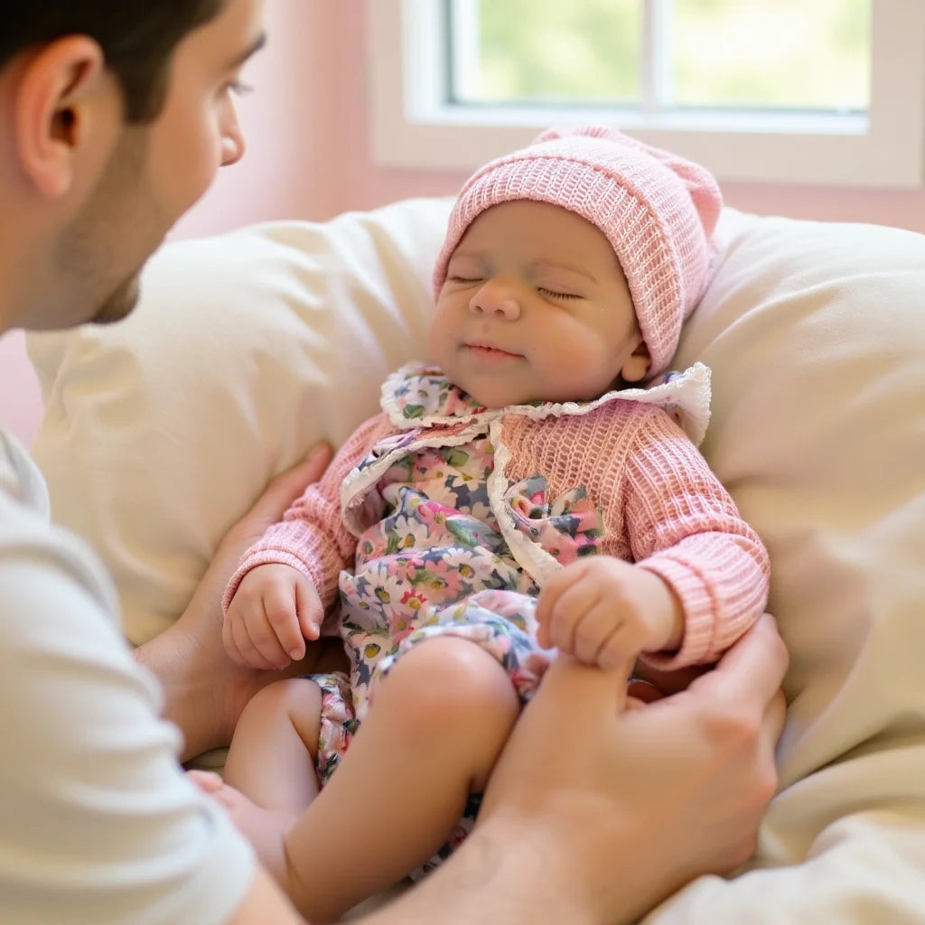 Soft Silicone Girl Newborn Baby Doll | 13 Inch