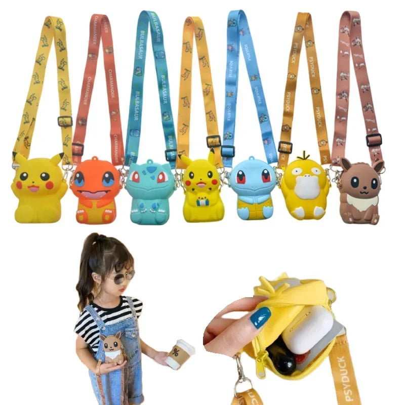 Pokemon Anime Pikachu Lovely Fashion Bag Princess Small Silicone Purse