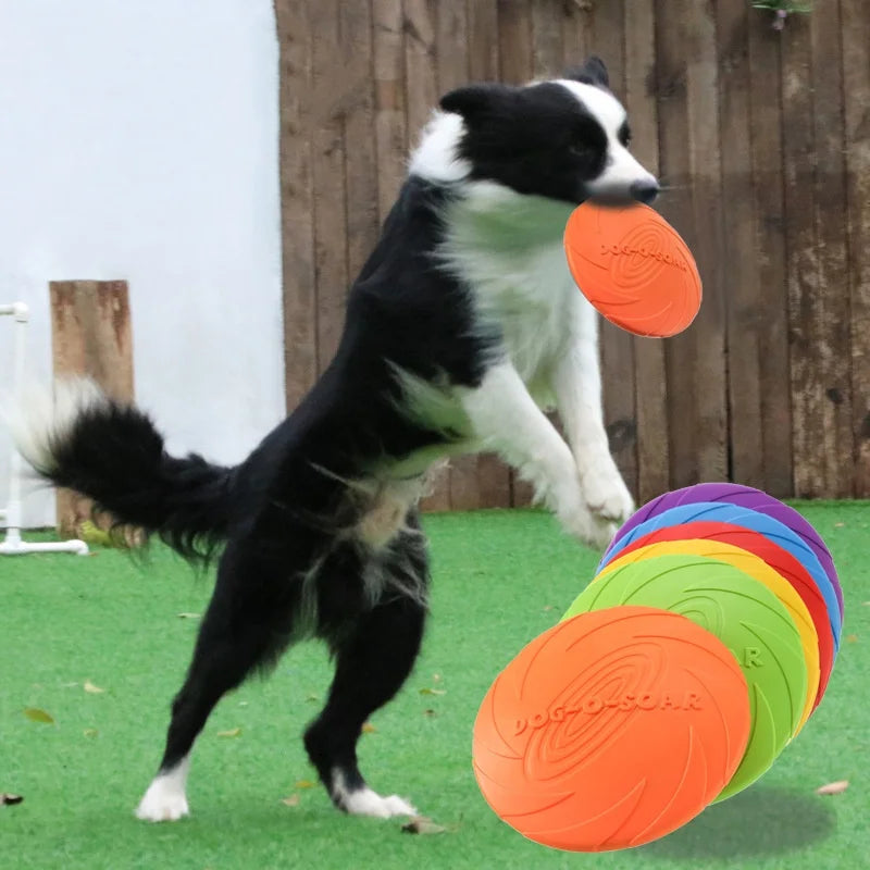 Silicone Flying Saucer Funny Dog Cat Toy Dog Game Flying Discs