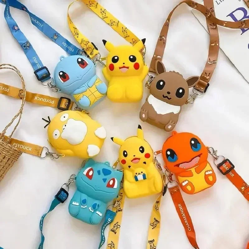 Pokemon Anime Pikachu Lovely Fashion Bag Princess Small Silicone Purse