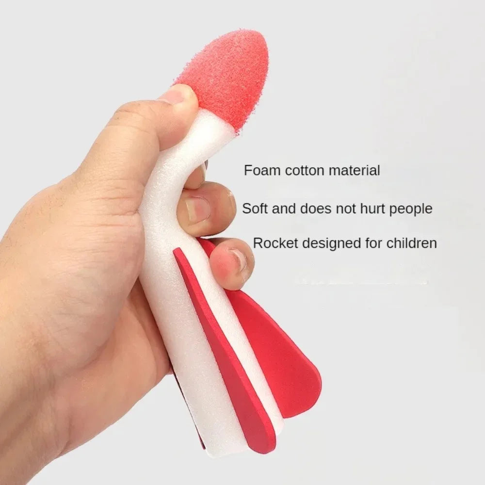 Air Powered Rocket Launcher Game | Kids Outdoor Rocket Foot Pump Outdoor Air Pressing Soaring Rocket Suit Jumps