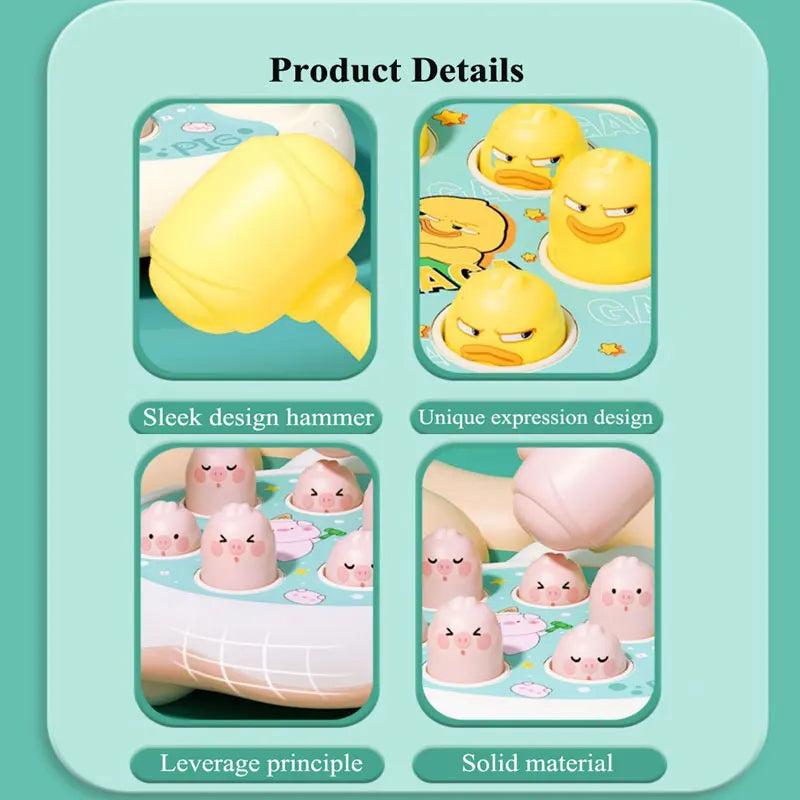 Duck/Frog/Pig Baby Toy Montessori Game Educational Gift