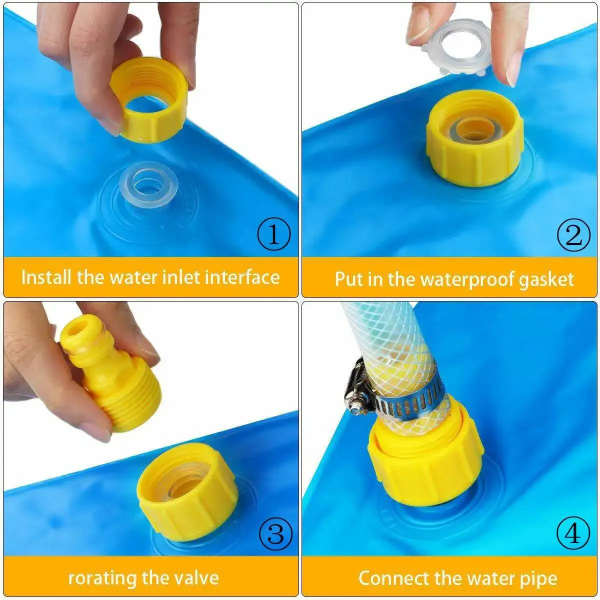 100/170cm Kids Outdoor Funny Toys Children Inflatable Round Water Splash Play Pools Playing Sprinkler Mat Yard Water Spray Pad