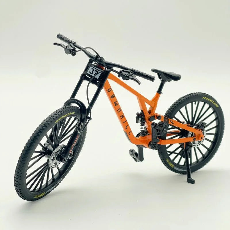 1:8 New Mini Alloy Bicycle Diecast Model Simulation Finger Mountain Metal Bikes Funny Collection Gifts Toys for Boys