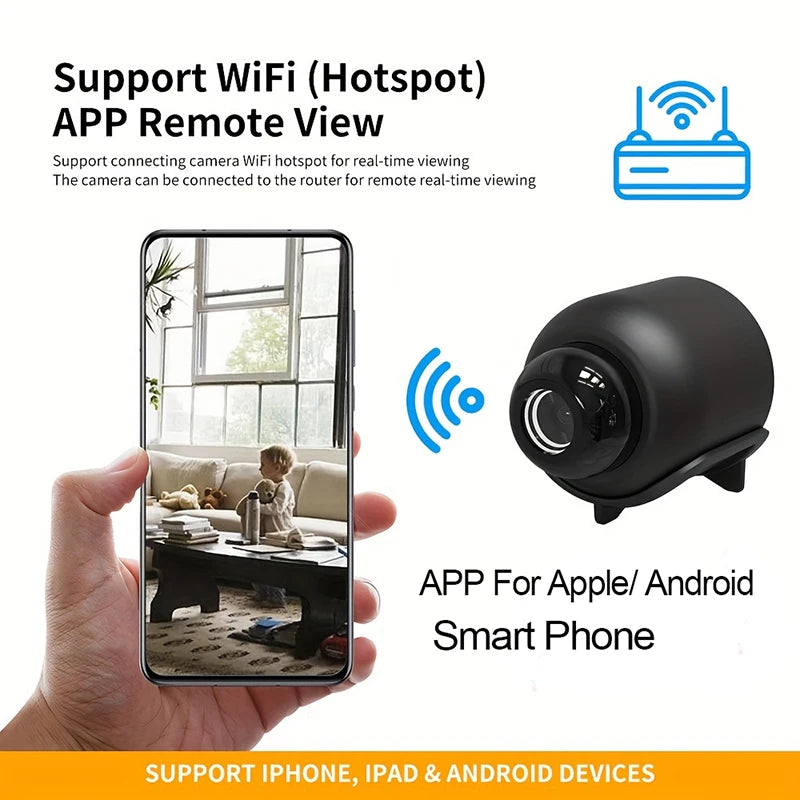 New X5 Mini Camera 1080P Clear Night Vision | Premium Cams Motion Detection Wireless WiFi Surveillance Camera