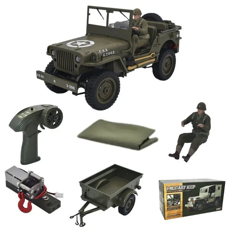 JJRC C8815 RC Car 1941 JEEP WILLYS 2.4G 4WD RTR Military Truck Off-Road Vehicle