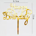 Happy Birthday Cake Topper 10pcs Acrylic Letter Cake