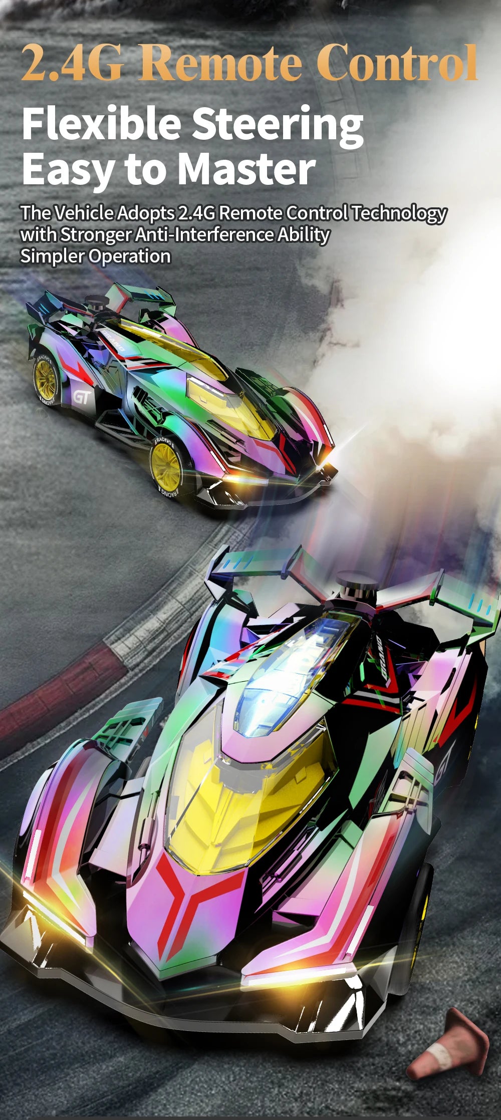 RC Car 4Ch High-Speed Remote Control Drift Racing Car Electric Sportscar