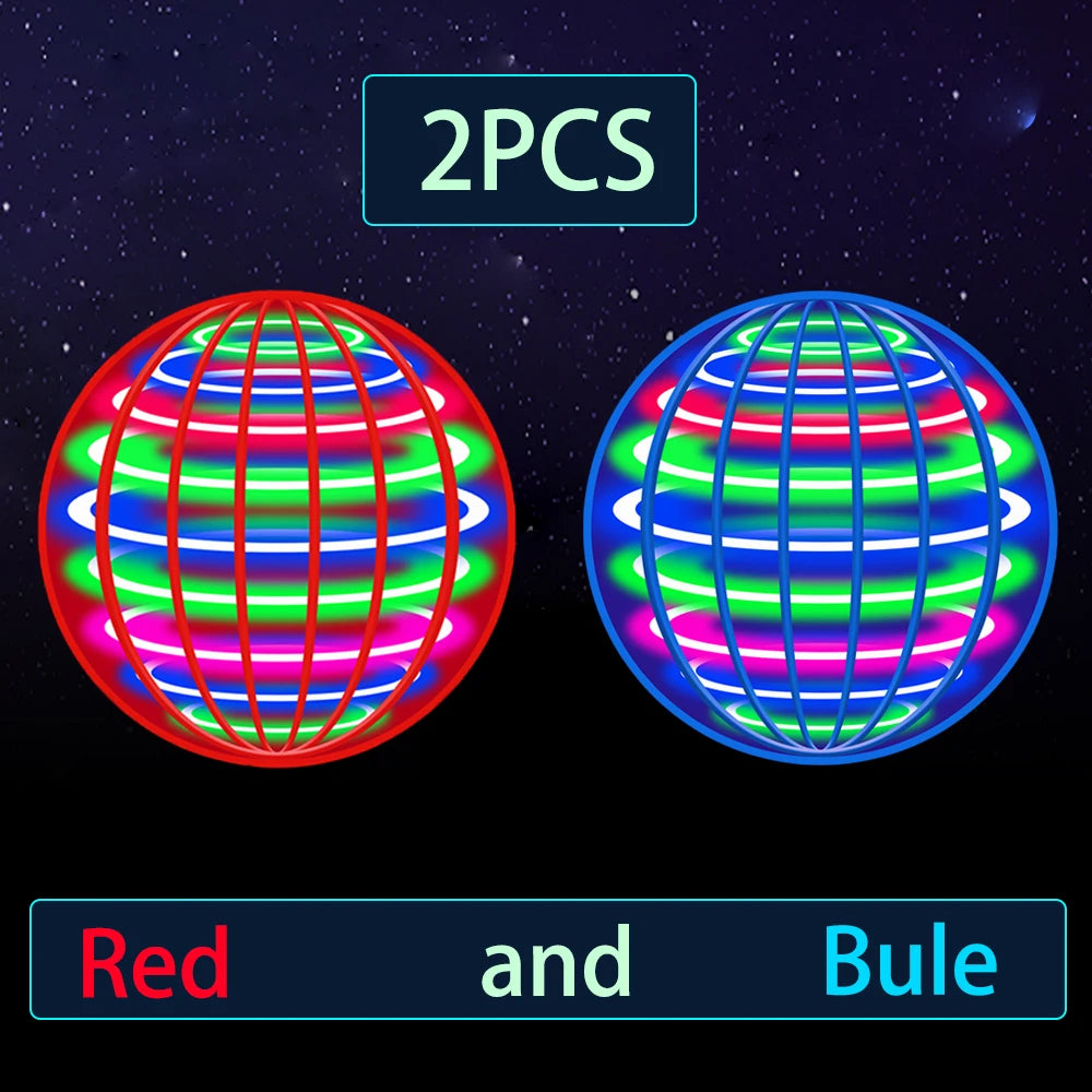 Flying ball, automatic spinning ball, LED dazzling lights, floating magic, fan, UFO flying machine