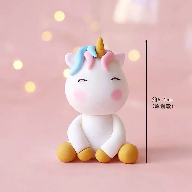 Rainbow Unicorn Cake Decoration Birthday Unicorn Gifts for Children and Kids